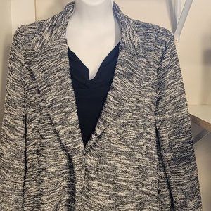 Cozy black and white Blazer